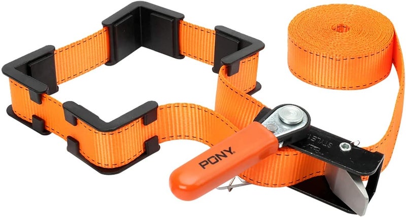 Pony Jorgensen 1215 Adjustable Band Clamp for Woodworking and Framing, 15-Foot Strap, Self-locking Ratcheting Handle - Image 1